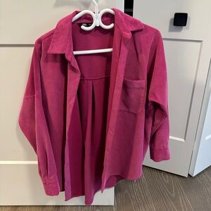 Zara oversize button up shirt